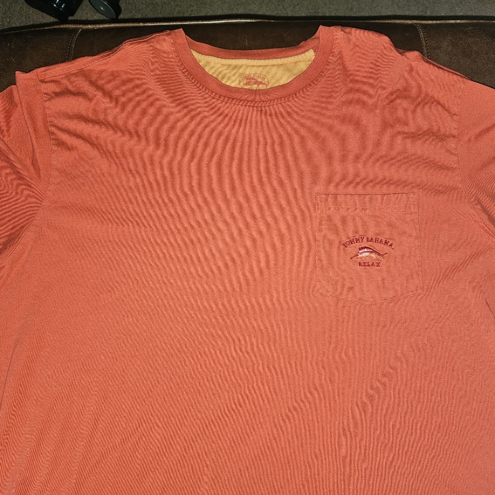 Tommy Bahama Relax Pima Citton T-Shirt Coral Size 2XB